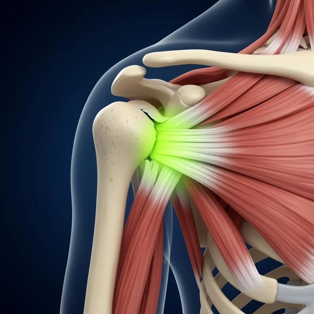 Anatomía 3D del manguito rotador del hombro — cirugía de manguito rotador Tijuana